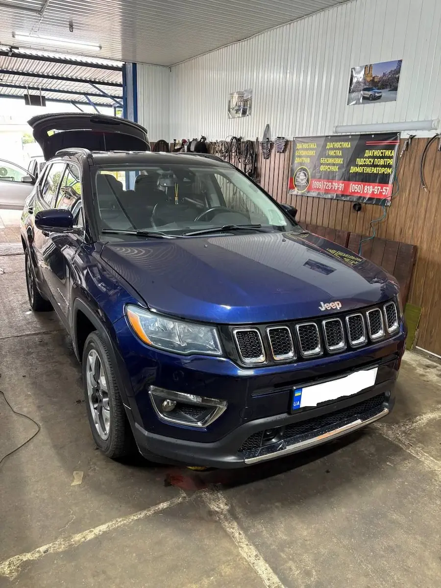 Встановлення ГБО на JEEP COMPASS ЗАГАЛЬН ВИГЛЯД ПЕРЕД